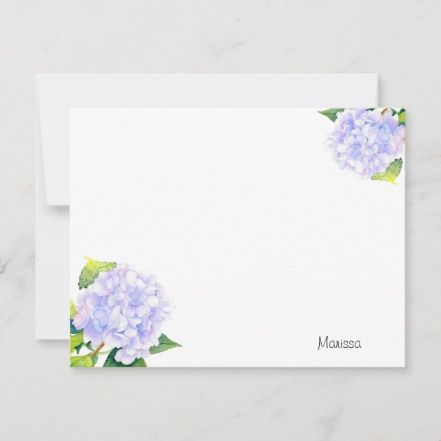 Tarjeta Pequeña Hydrangea (Anverso)