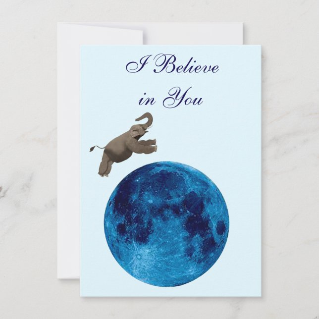 Tarjeta Pequeña I Believe in You Note Card (Anverso)