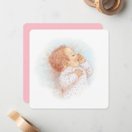 Tarjeta Pequeña Illustratie van een slapende baby.