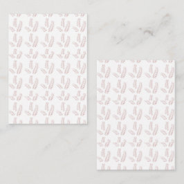 Tarjeta Pequeña Ilustracion Botánico Vintage - Arte Floral Elegant