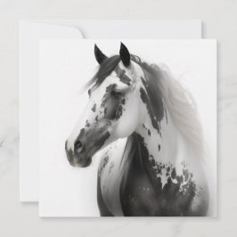 Tarjeta Pequeña Ilustracion de caballos