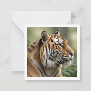 Tarjeta Pequeña Imagen majestuosa de fauna de gato grande Tigre