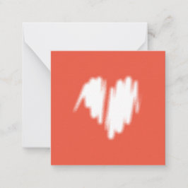 Tarjeta Pequeña Imagen moderada de corazón rociada en graffiti bla