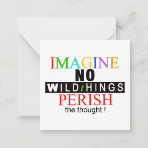 Tarjeta Pequeña IMAGINA - Vida silvestre - Naturaleza - Conservaci