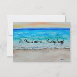 Tarjeta Pequeña In Jesus' name 