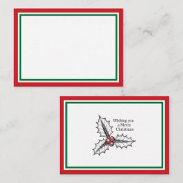 Tarjeta Pequeña Include A Personal Note with your Christmas Gift