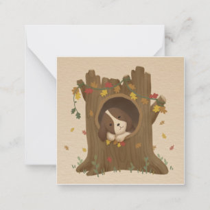 Tarjeta Pequeña Increíble otoño: Beagle