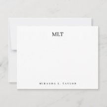 Iniciales de monograma clásico moderno personaliza