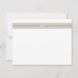 Tarjeta Pequeña Iniciales de nombres de monograma personalizados d