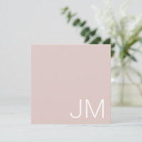 Iniciales sobredimensionadas monogramadas rosadas 