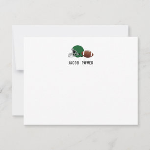 Tarjeta Pequeña Iniciativas de monograma personalizado del fútbol