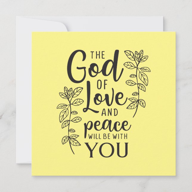 Tarjeta Pequeña Inspiración religiosa en el arte de la palabra (Anverso)