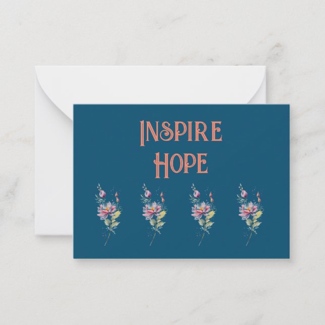 Tarjeta Pequeña Inspire Hope: (Anverso)