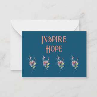 Tarjeta Pequeña Inspire Hope: