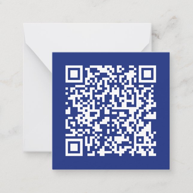 Tarjeta Pequeña Introducir URL de código QR generado instantáneame (Anverso)