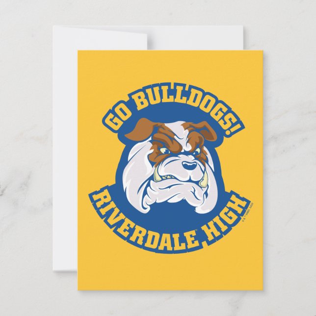 Tarjeta Pequeña Ir Bulldoges - Riverdale High (Anverso)