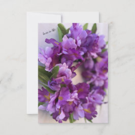 Tarjeta Pequeña Iris morado y lavanda