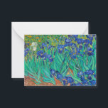 Tarjeta Pequeña Irises, 1889 por Vincent van Gogh<br><div class="desc">Irises, 1889 por Vincent van Gogh. Vincent Willem van Gogh fue un pintor holandés post-impresionista que póstumamente se convirtió en una de las figuras más famosas e influyentes en la historia del arte occidental.</div>