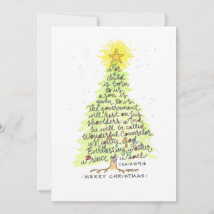 TARJETA PEQUEÑA ISAÍAS 9:6 NAVIDAD