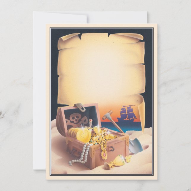 Tarjeta Pequeña Isla del tesoro © (Anverso)