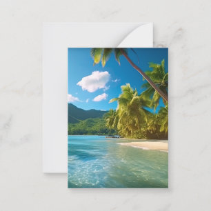 Tarjeta Pequeña Isla Paradisíaca de Costa Rica