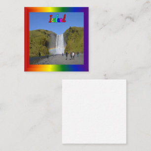 Tarjeta Pequeña Islandia: Catarata del Arcoiris