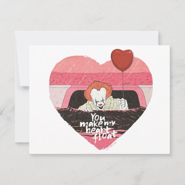 Tarjeta Pequeña IT | Pennywise - Haces que mi corazón flote (Anverso)