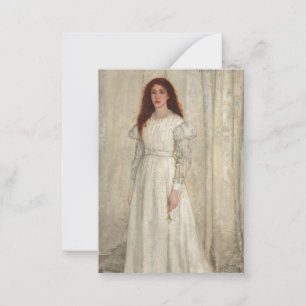 Tarjeta Pequeña James Whistler - Sinfonía en blanco No. 1