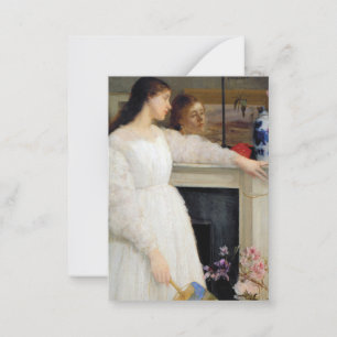 Tarjeta Pequeña James Whistler - Sinfonía en blanco No. 2