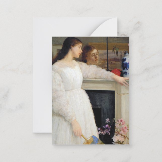 Tarjeta Pequeña James Whistler - Sinfonía en blanco No. 2 (Anverso)