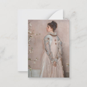 Tarjeta Pequeña James Whistler - Sinfonía en color de carne y rosa