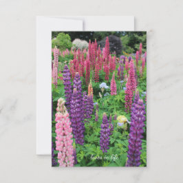 Tarjeta Pequeña Jardín Lupine