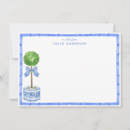 Tarjeta Pequeña Jardín Topiary de Bambú | Chinoiserie