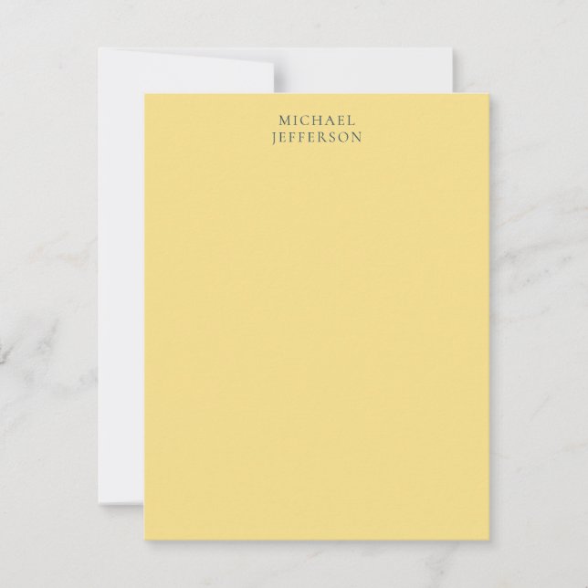 Tarjeta Pequeña Jasmine & Slate Grey Minimalist Plain Modern Name (Anverso)