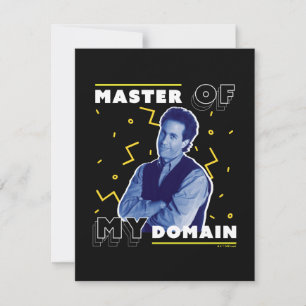 Tarjeta Pequeña Jerry Seinfeld Maestro de mi dominio