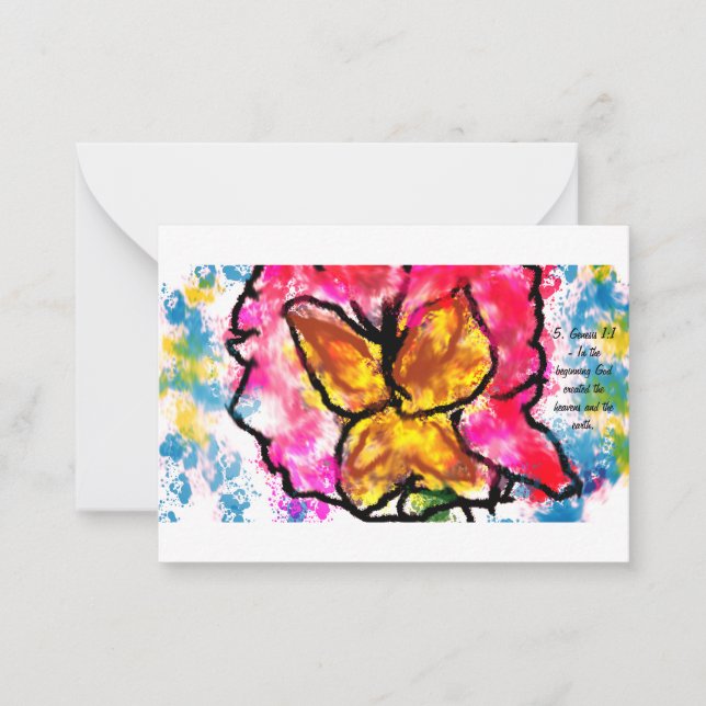 Tarjeta Pequeña Jesús aquí (Anverso)