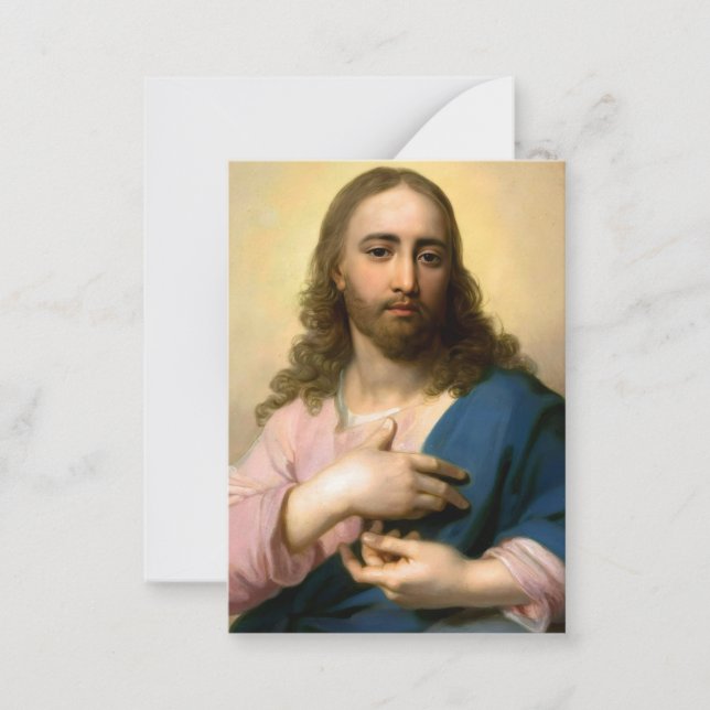 Tarjeta Pequeña Jesus Christ Notecard (Anverso)
