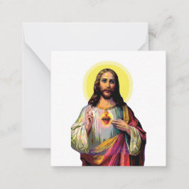 Tarjeta Pequeña Jesus Christus en el estilo de arte pop