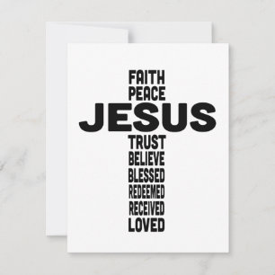 Tarjeta Pequeña Jesús es el diseño de la cruz central