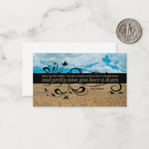 Tarjeta Pequeña John Steinbeck Cita Inspiradora "Ideas"