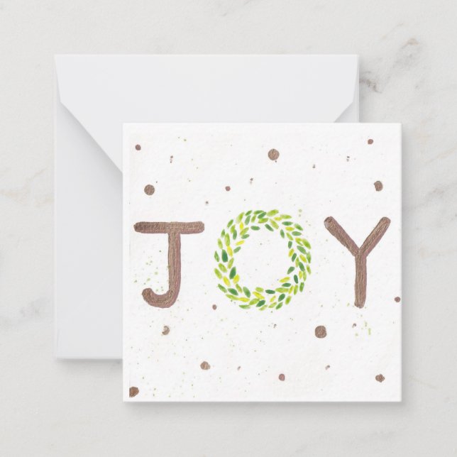 Tarjeta Pequeña Joy Navidades Card (Anverso)