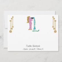 Joyas de Perla y Oro con Rótulo Aquarius Zodiac