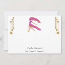 Joyas de Perla y Oro con Rótulo Virgo Zodiac