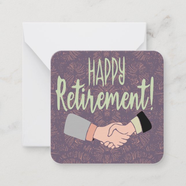 Tarjeta Pequeña Jubilación feliz (Anverso)