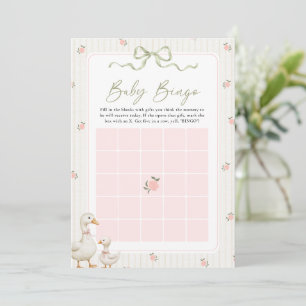 Tarjeta Pequeña Juego de Bingo de Regalos para Baby Shower Little