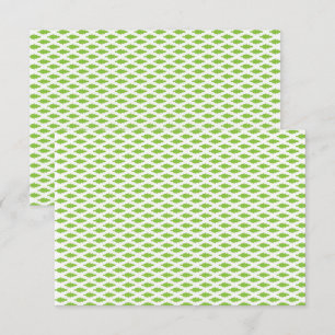 Tarjeta Pequeña Juego de carpetas verdes botánicas