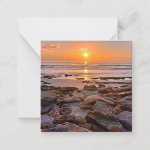 Tarjeta Pequeña Juego de mini notecas Beach Sunrise