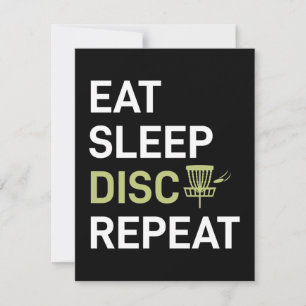 Tarjeta Pequeña Jugador de Disc Golf   Come Duerme Disc Golf Repit