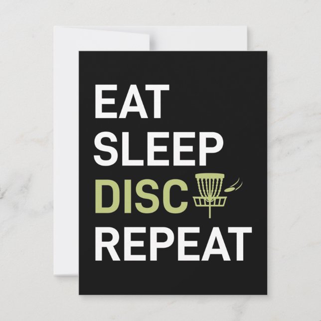 Tarjeta Pequeña Jugador de Disco Golf | Come Duerme Disco Golf Rep (Anverso)