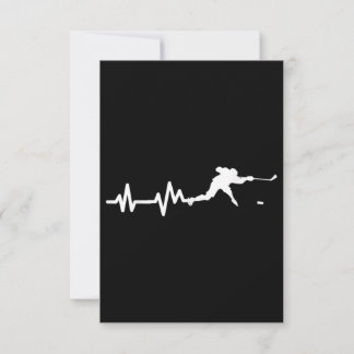 Tarjeta Pequeña Jugador de hockey Hearbeat Hockey sobre hielo